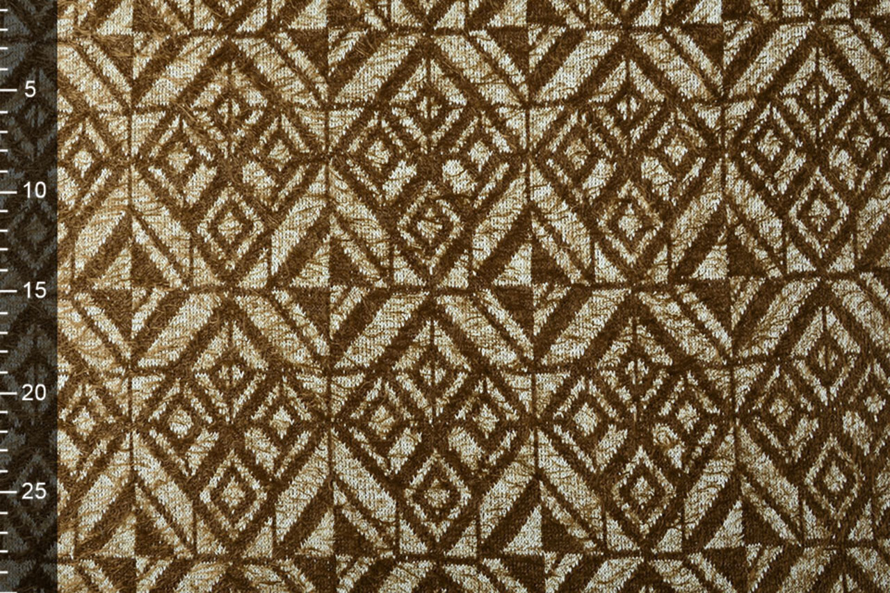 Gestrickter Stoff Calypso Dunkelbraun