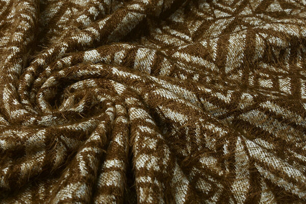 Gestrickter Stoff Calypso Dunkelbraun