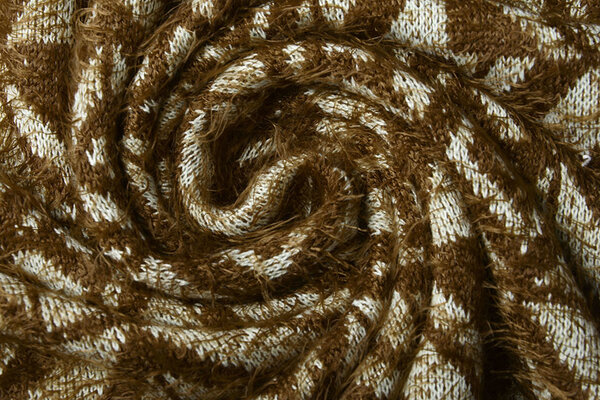 Gestrickter Stoff Calypso Dunkelbraun