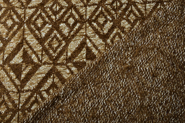 Tricoté Tissu Calypso Marron Foncé