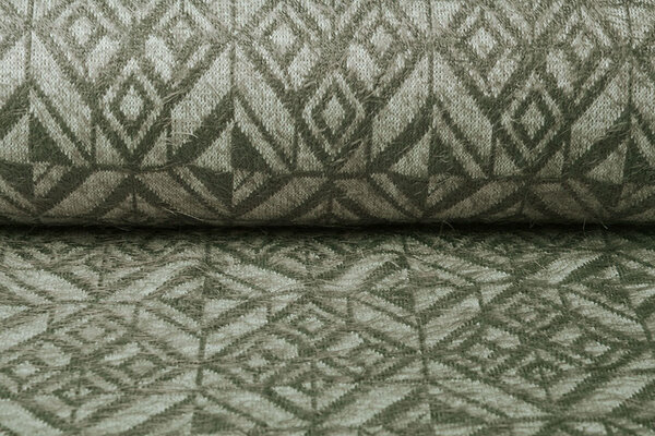 Tricoté Tissu Calypso Vert Ancien