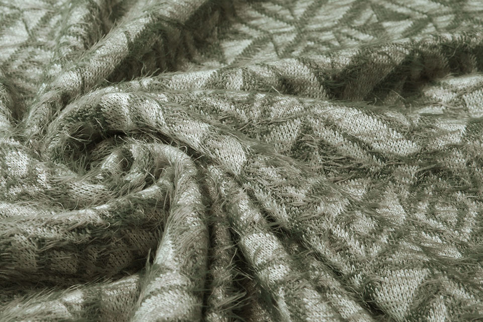 Gestrickter Stoff Calypso Altgrün - Boelens Modestoffen