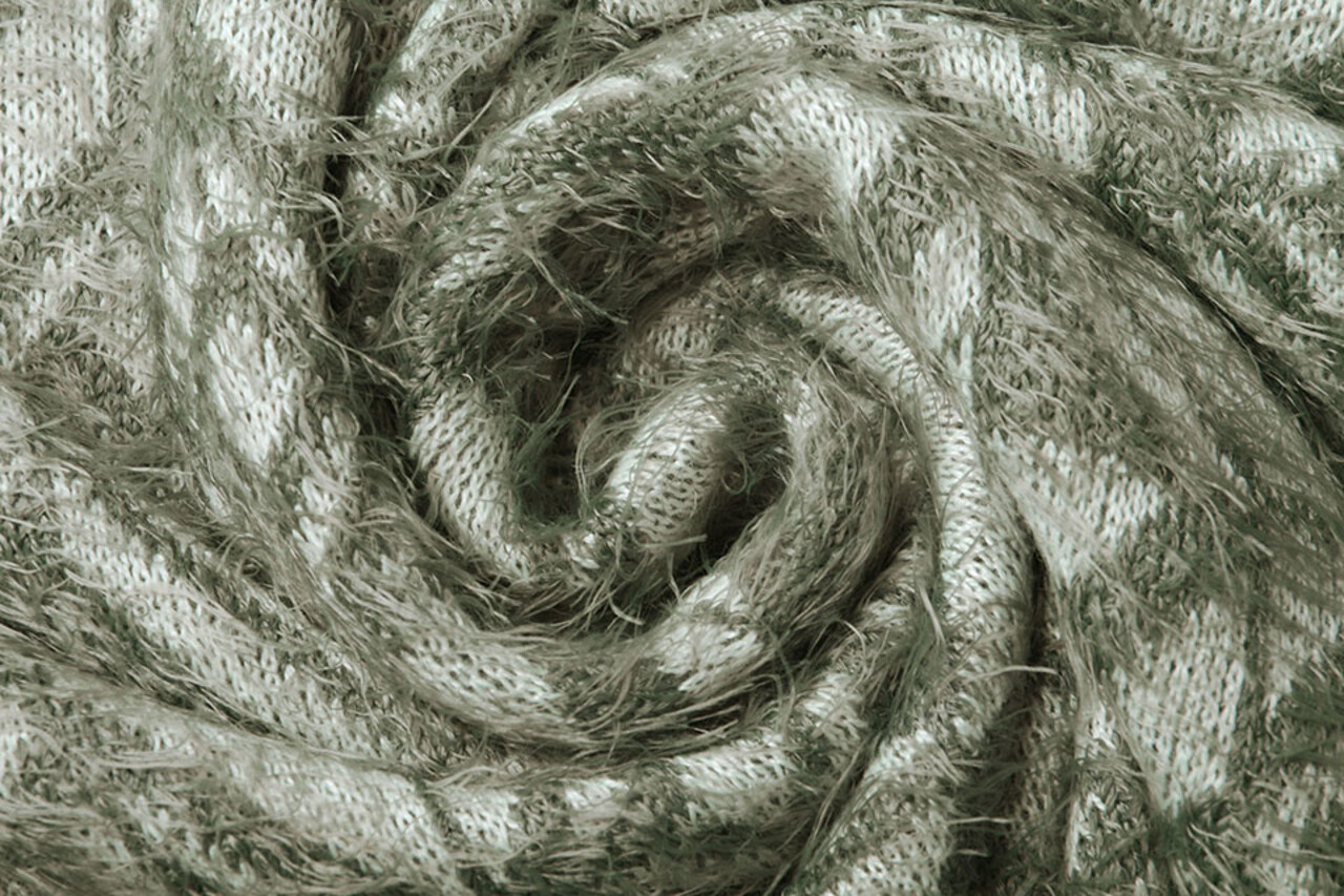 Gebreide Stof Calypso Oud Groen