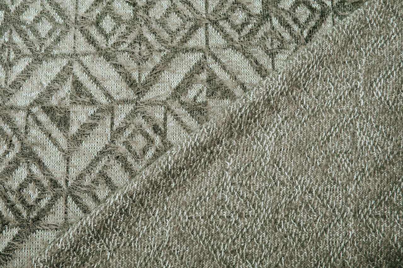 Knitted Fabric Calypso Old Green