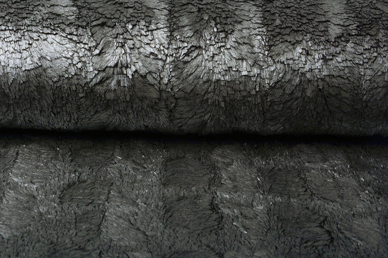 Silky Fur Metallic Silver