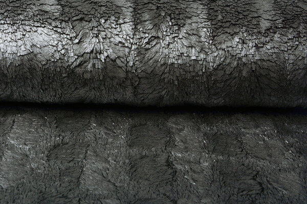 Silky Fur Metallic Silver