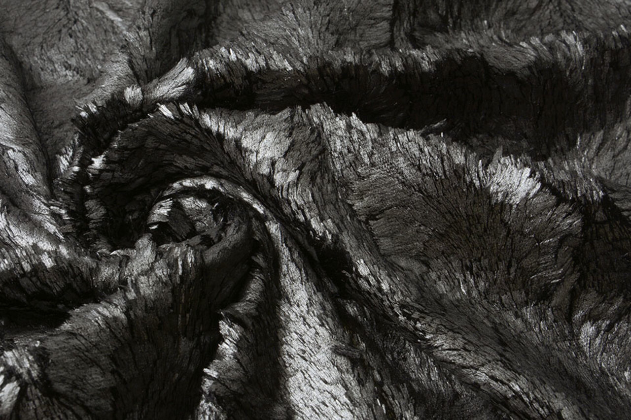 Silky Fur Metallic Silver