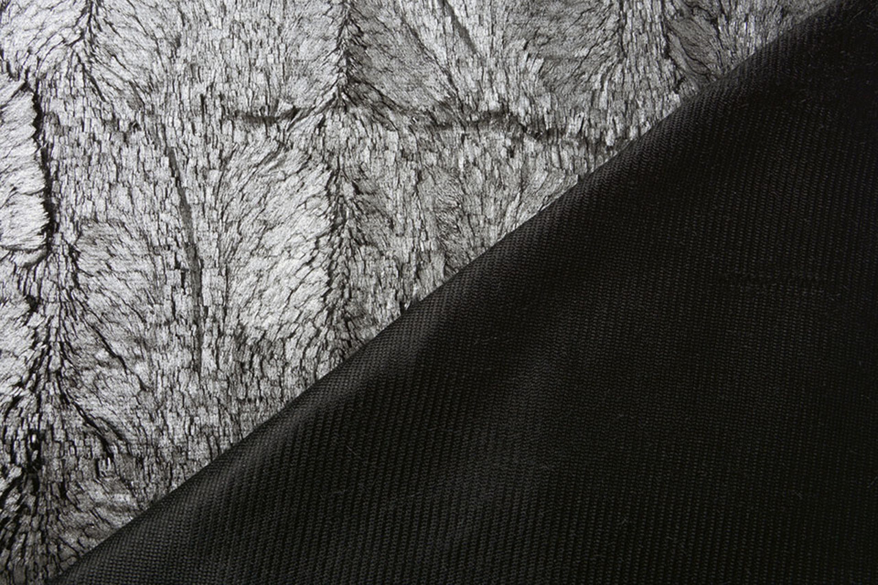 Silky Fur Metallic Silver