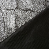 Silky Fur Metallic Silver