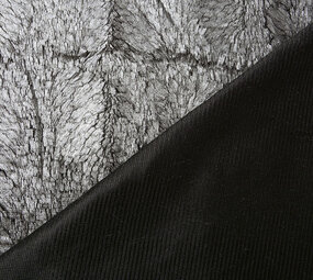 Silky Fur Metallic Zilver Silky Fur Metallic Zilver