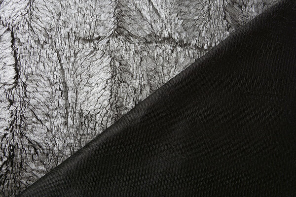 Silky Fur Metallic Silver