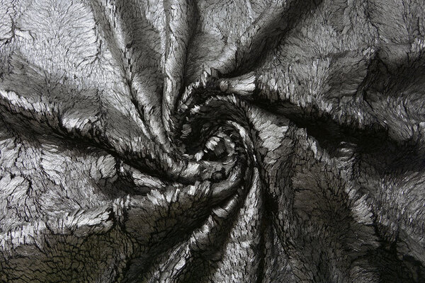 Silky Fur Metallic Silber
