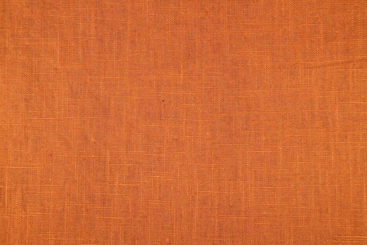 Oeko-Tex®  Gewassen Linnen Oranje Roest Brique Oeko-Tex®  Gewassen Linnen Oranje Roest Brique