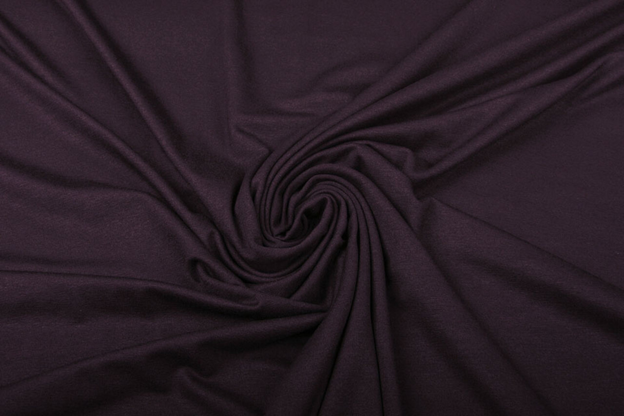 Viscose Jersey Aubergine Paars