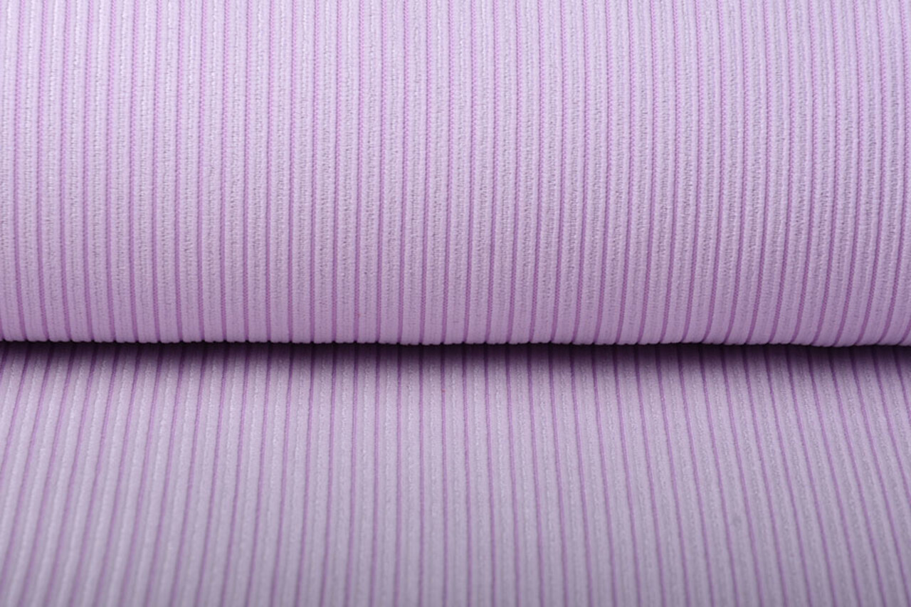Fancy Double Corduroy Rib Fabric Lilac Fancy Double Corduroy Rib Fabric Lilac