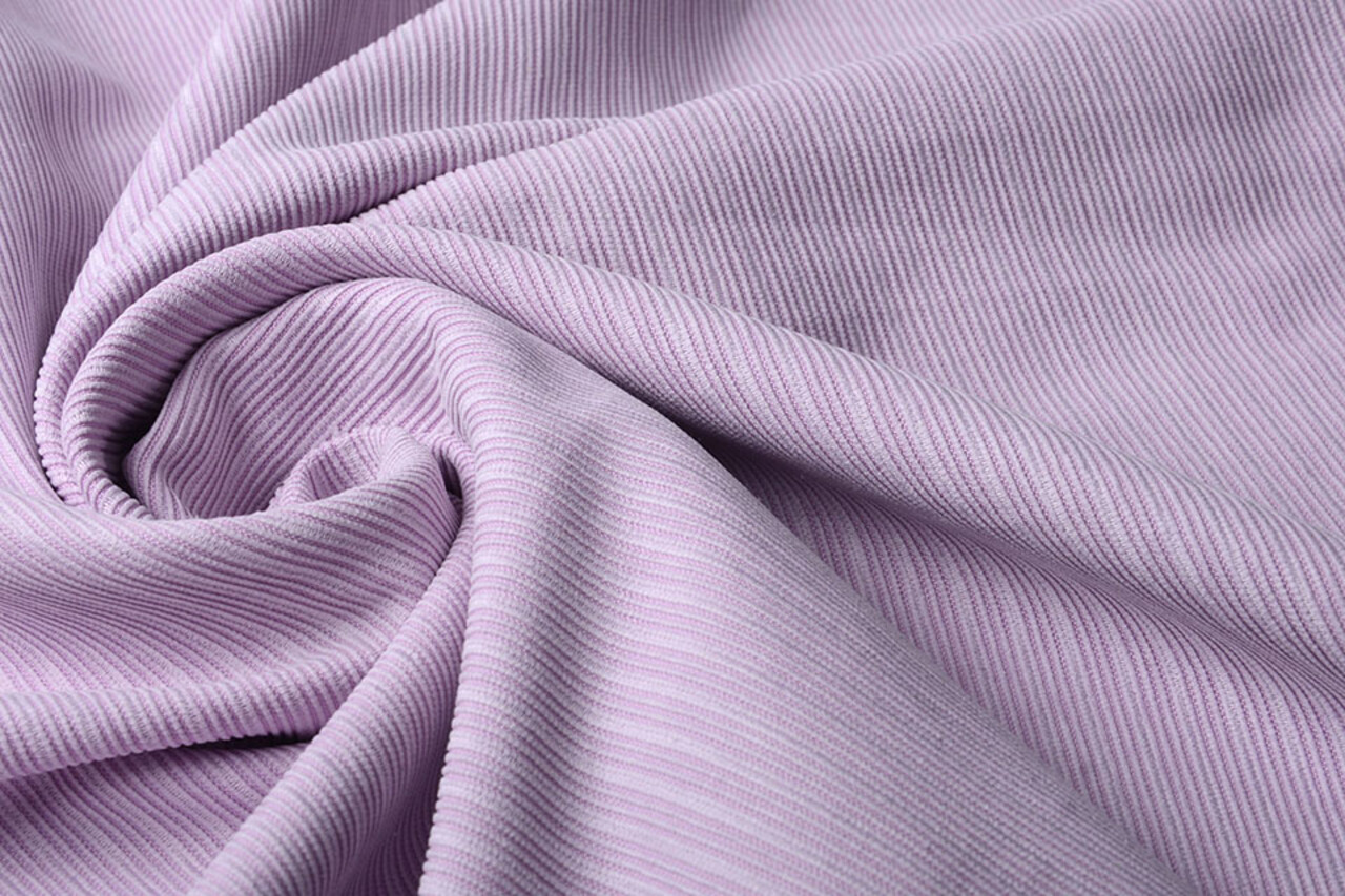 Fancy Corduroy Rib Fabric Lilac Fancy Corduroy Rib Fabric Lilac