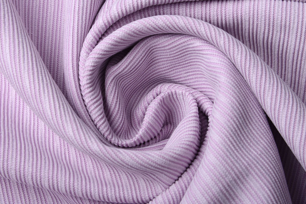 Fancy Corduroy Rib Fabric Lilac Fancy Corduroy Rib Fabric Lilac