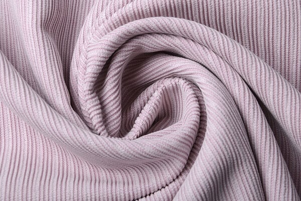 Fancy Corduroy Rib Stof Oud Lila