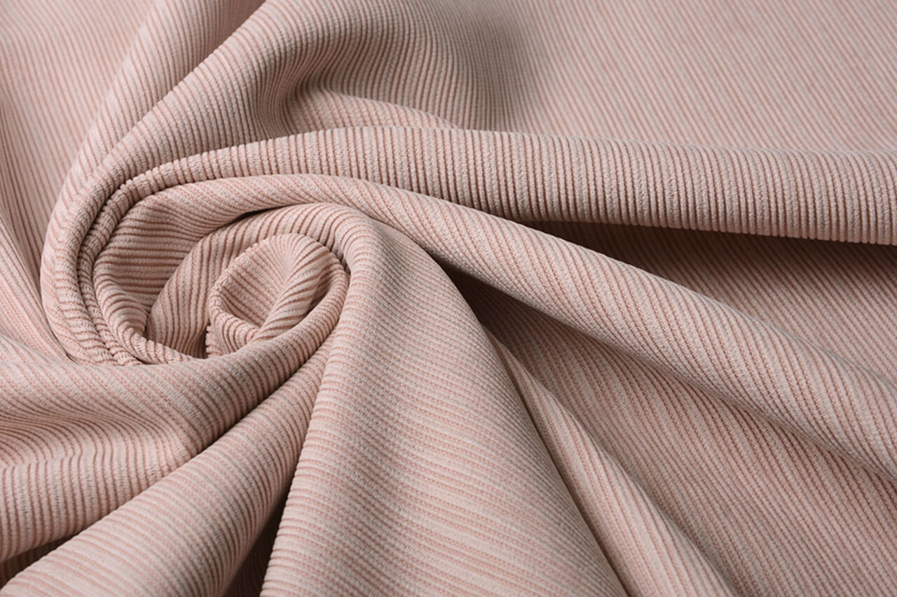 Fancy Corduroy Rib Fabric Powder Pink Fancy Corduroy Rib Fabric Powder Pink
