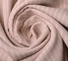 Fancy Corduroy Rib Stof Poeder Roze
