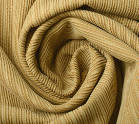 Fancy Cord-Rippstoff Ocker Gelb