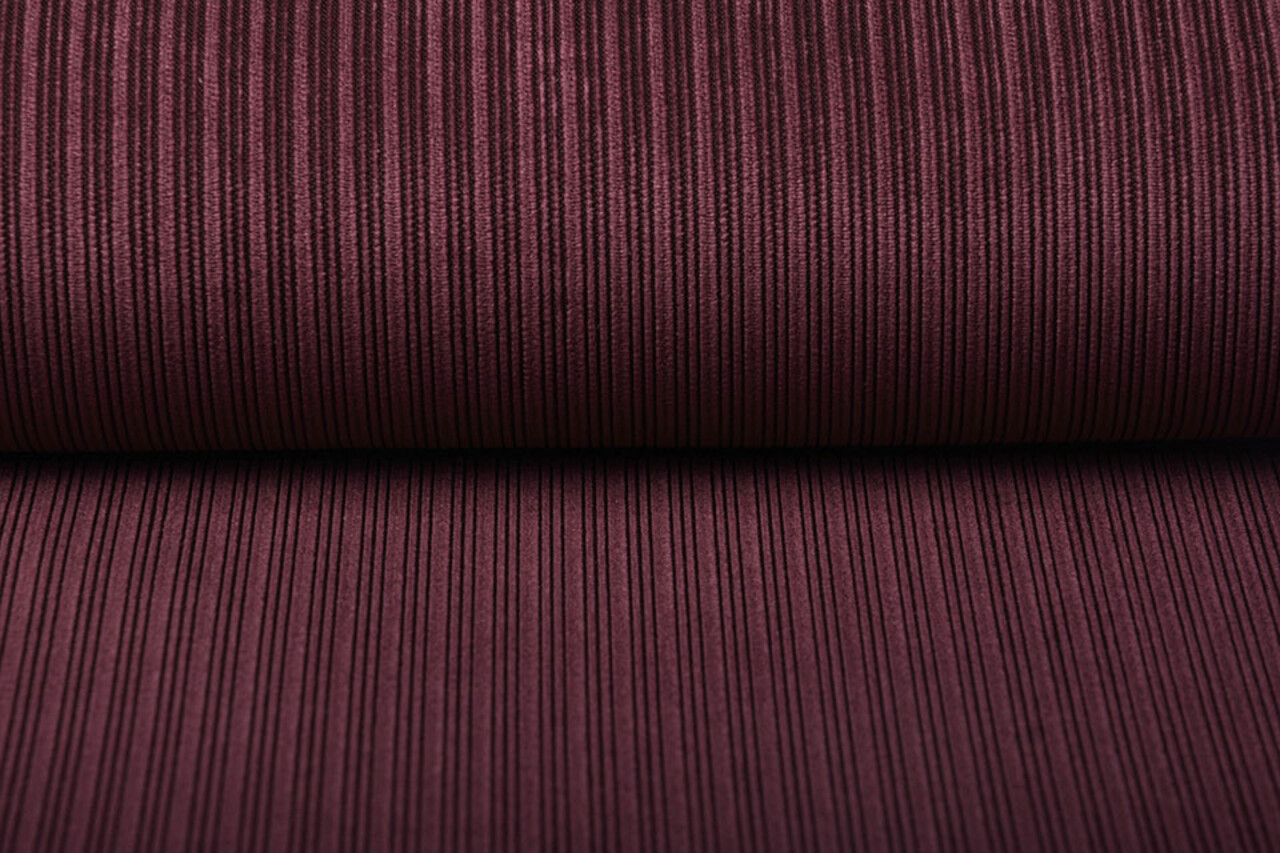Fancy Cord-Rippstoff Bordeaux