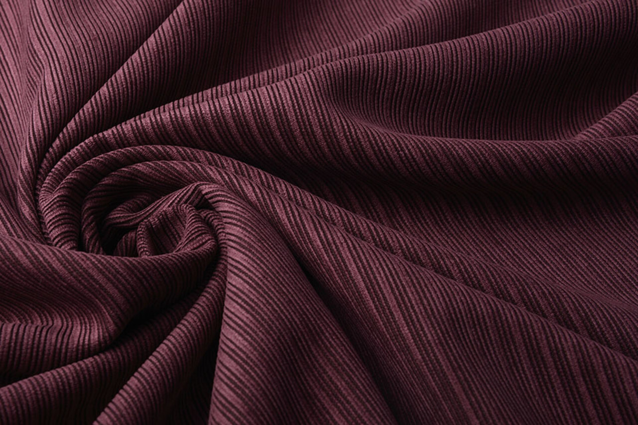 Fancy Corduroy Rib Stof Bordeaux
