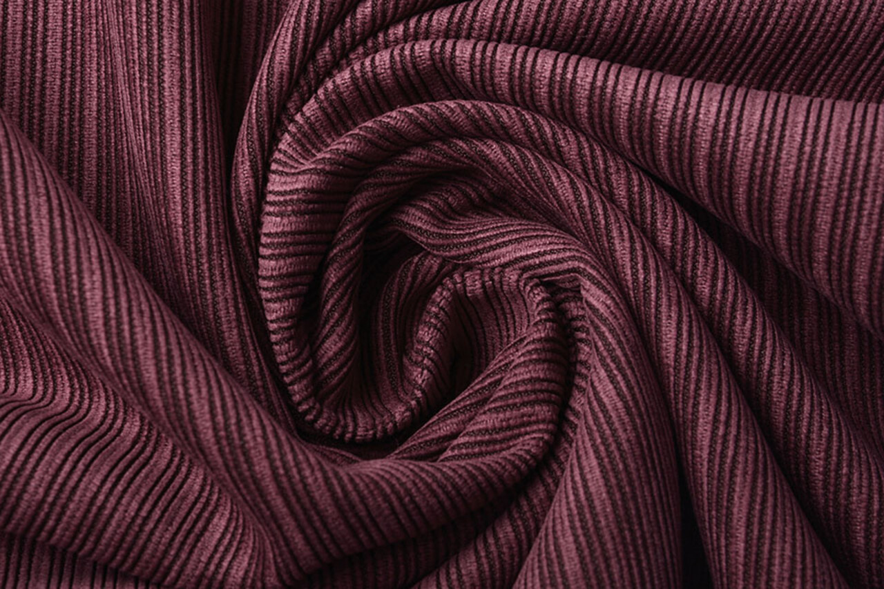 Fancy Corduroy Rib Fabric Bordeaux