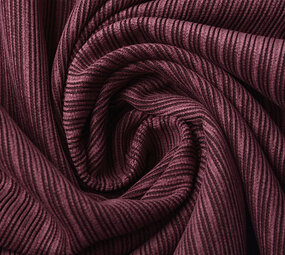 Fancy Cord-Rippstoff Bordeaux