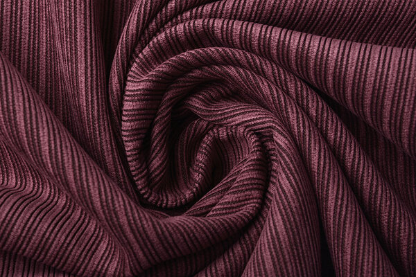 Fancy Cord-Rippstoff Bordeaux