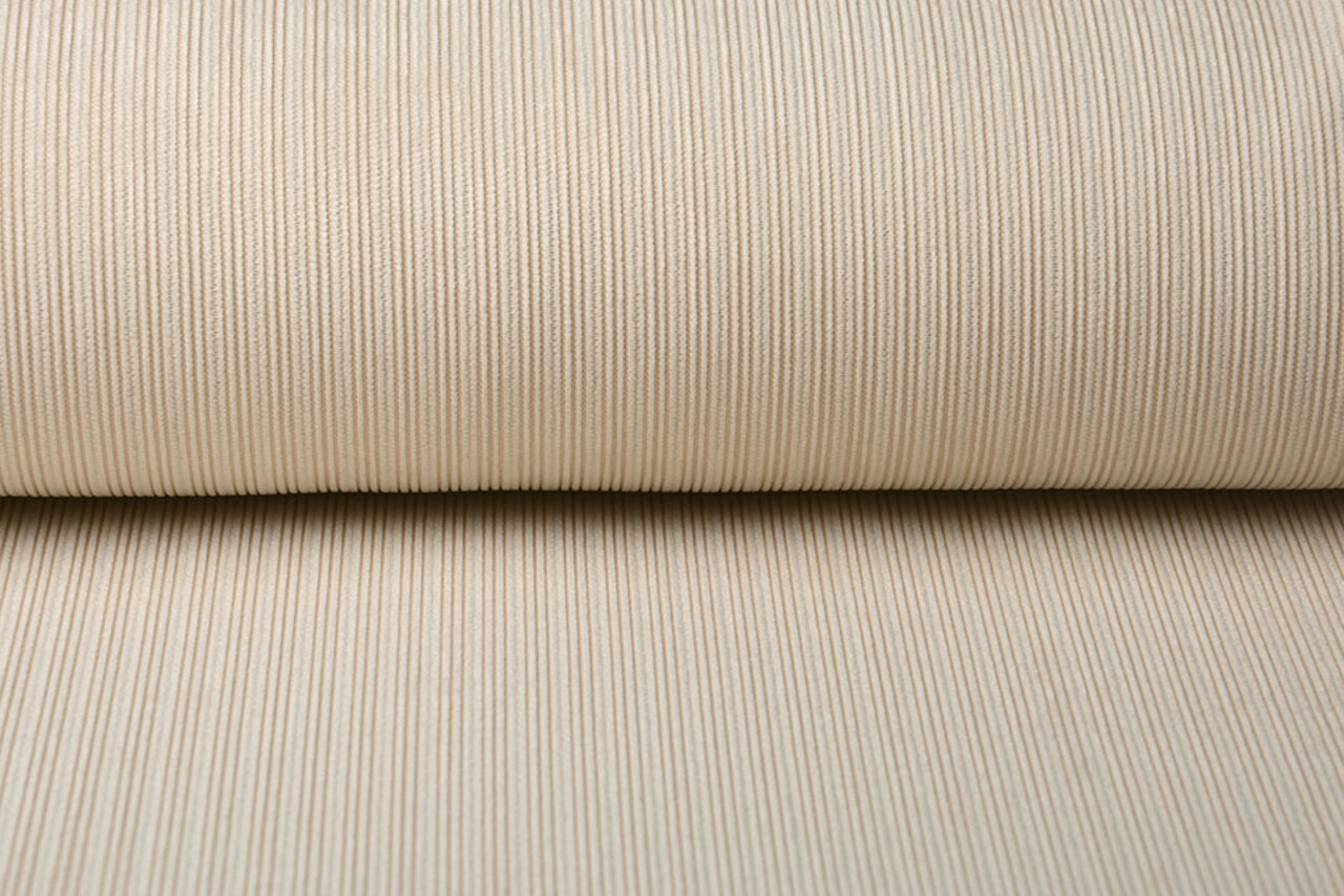 Fancy Corduroy Rib Fabric Champagne Beige