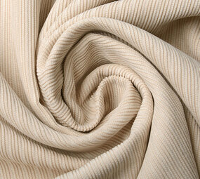 Fancy Cord-Rippstoff Champagne Beige