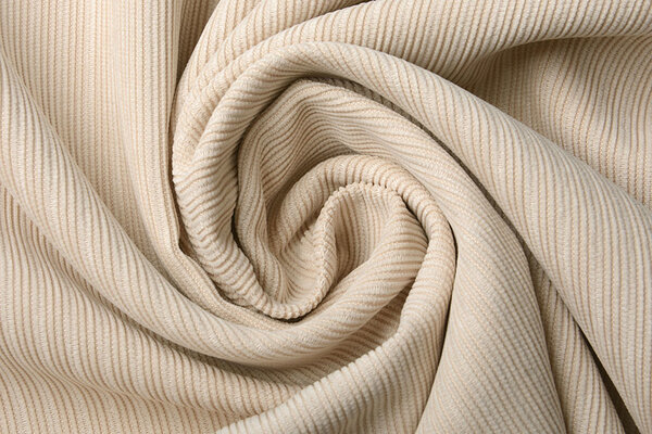Fancy Cord-Rippstoff Champagne Beige Fancy Cord-Rippstoff Champagne Beige