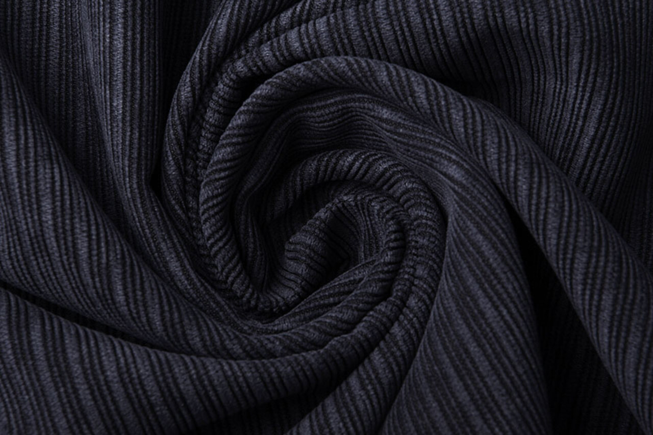 Fancy Corduroy Rib Stof Marine