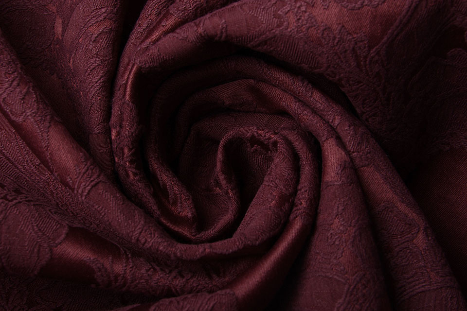 Jacquard Woven Fabric Delilah Bordeaux Boelens Modestoffen