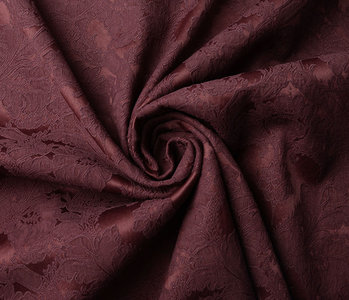 Jacquard Woven Fabric Delilah Bordeaux