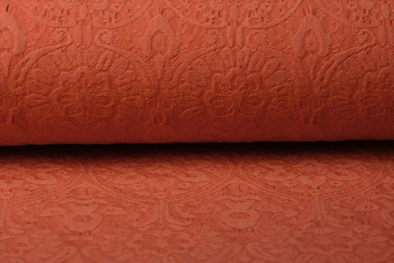 Gewebte Jacquardstoffe Charissa Orange Gewebte Jacquardstoffe Charissa Orange