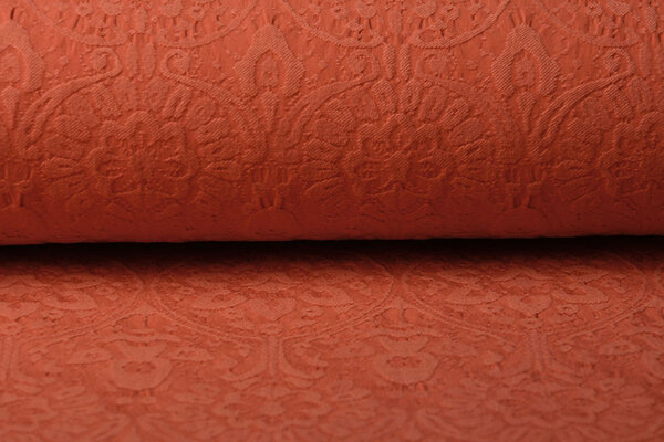 Geweven Jacquard Charissa Oranje