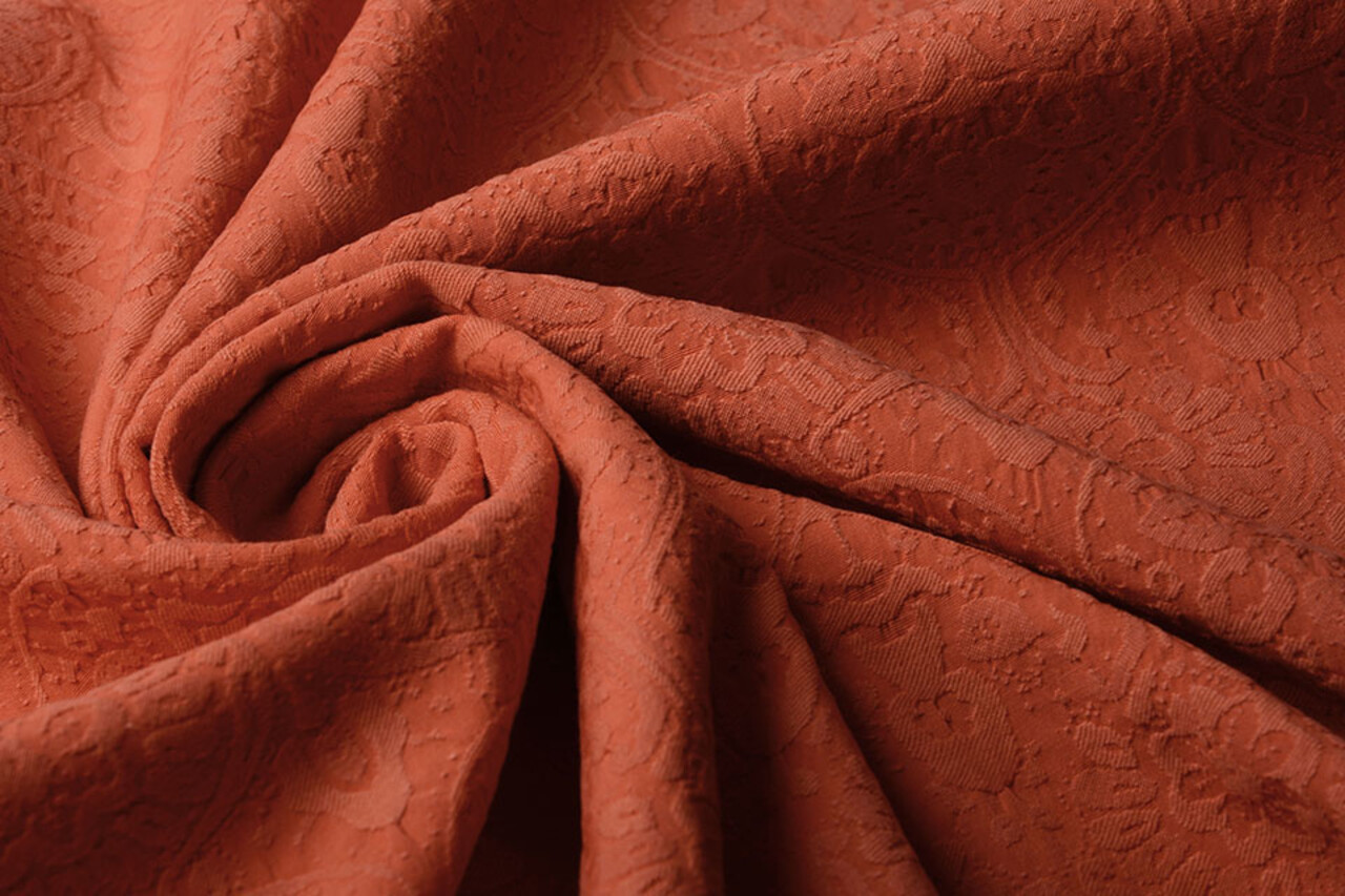 Gewebte Jacquardstoffe Charissa Orange Gewebte Jacquardstoffe Charissa Orange