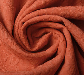 Jacquard Woven Fabric Charissa Orange Jacquard Woven Fabric Charissa Orange