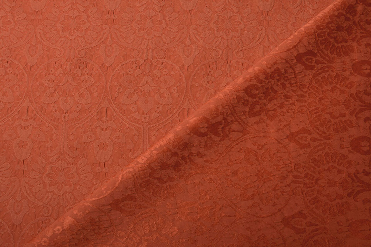 Gewebte Jacquardstoffe Charissa Orange Gewebte Jacquardstoffe Charissa Orange