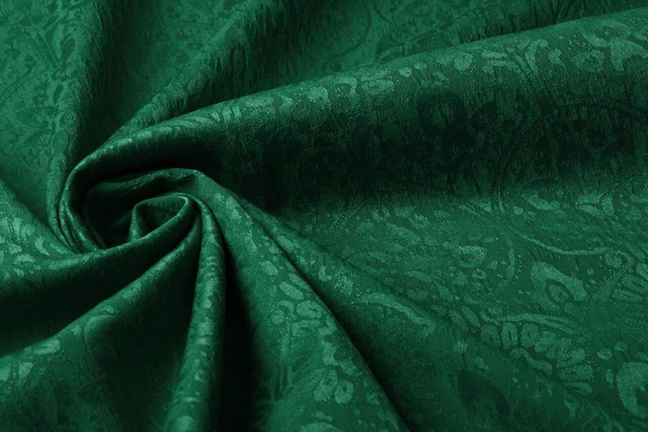 Jacquard Woven Fabric Charissa Green Jacquard Woven Fabric Charissa Green