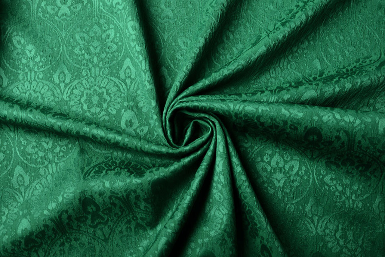 Jacquard Woven Fabric Charissa Green Jacquard Woven Fabric Charissa Green