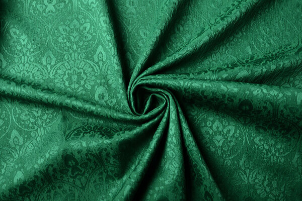 Jacquard Woven Fabric Charissa Green Jacquard Woven Fabric Charissa Green