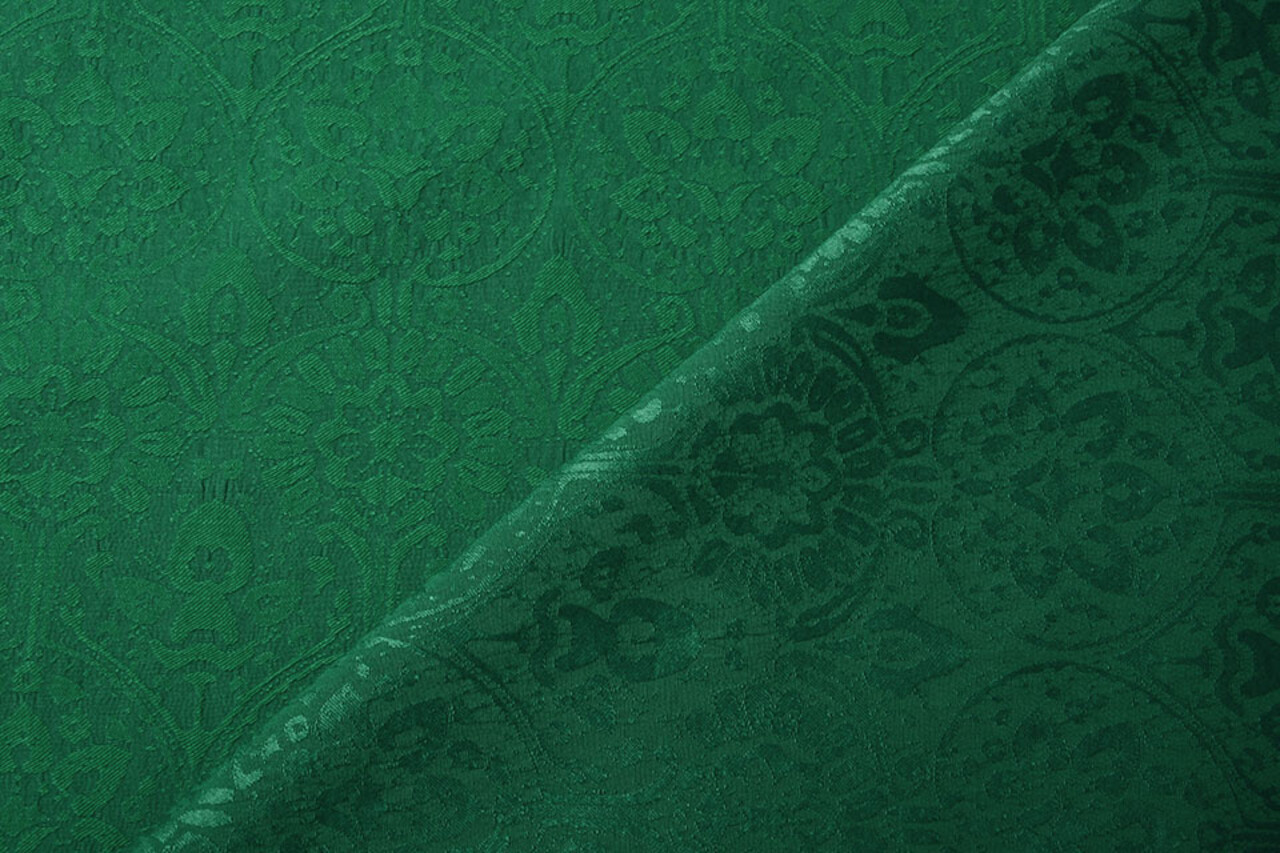 Jacquard Woven Fabric Charissa Green Jacquard Woven Fabric Charissa Green