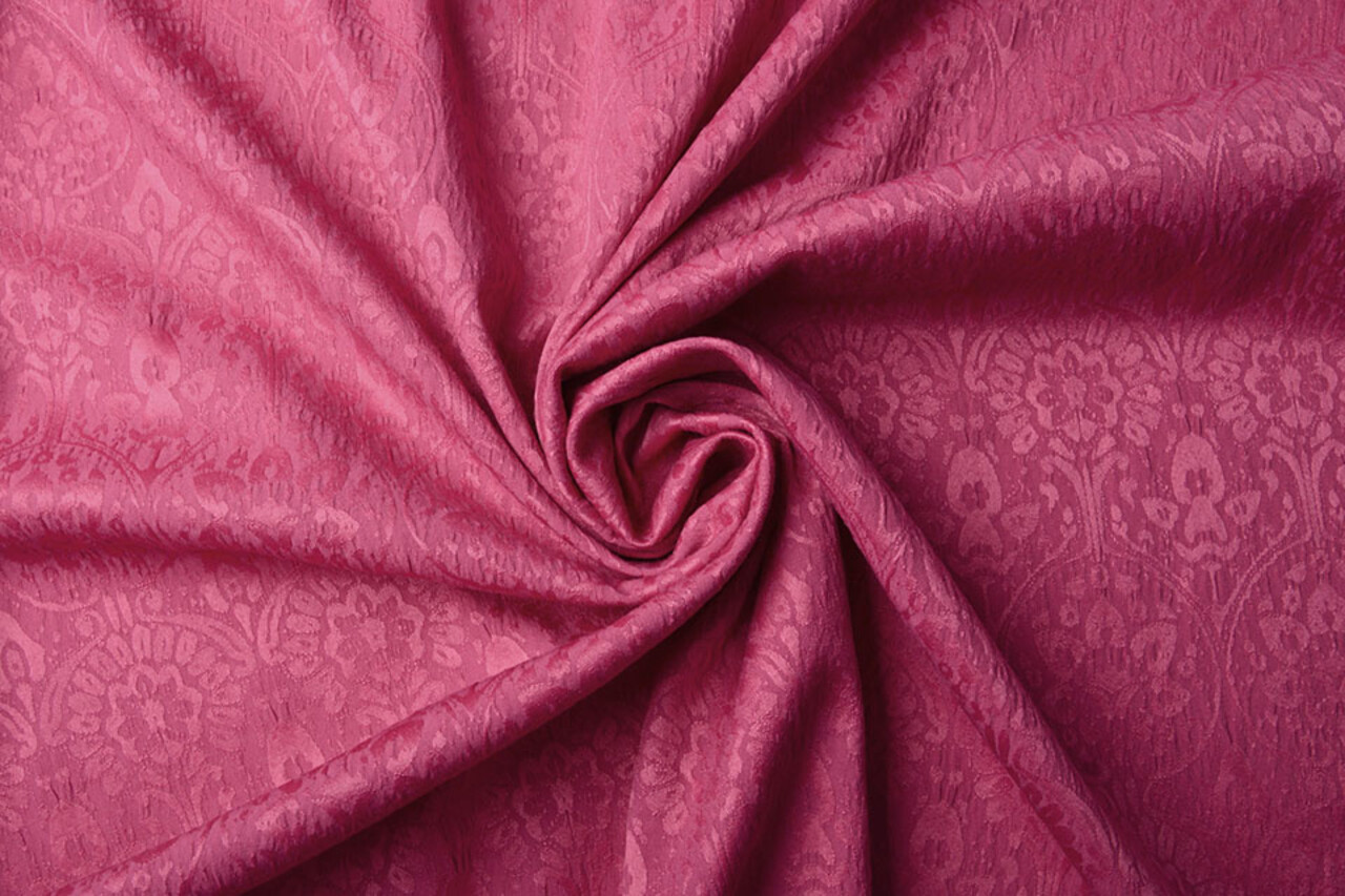 Jacquard Woven Fabric Charissa Fuchsia Jacquard Woven Fabric Charissa Fuchsia
