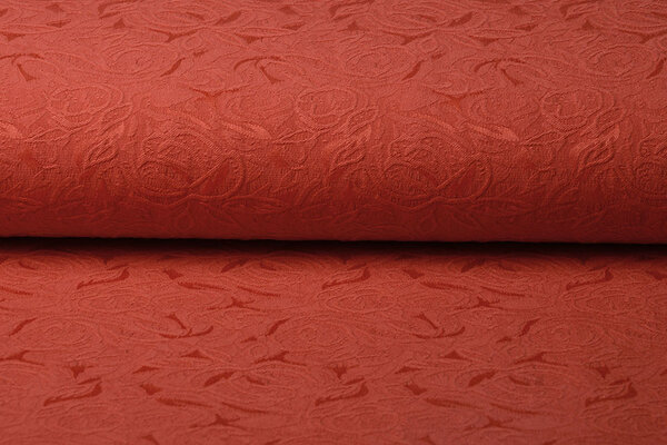 Tessuto Jacquard Livia Rosso