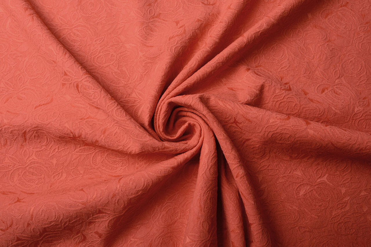 Jacquard Woven Fabric Livia Red Jacquard Woven Fabric Livia Red