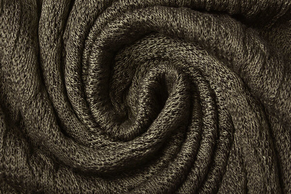Knitted Fine Cable Fabric Brown-Taupe Knitted Fine Cable Fabric Brown-Taupe