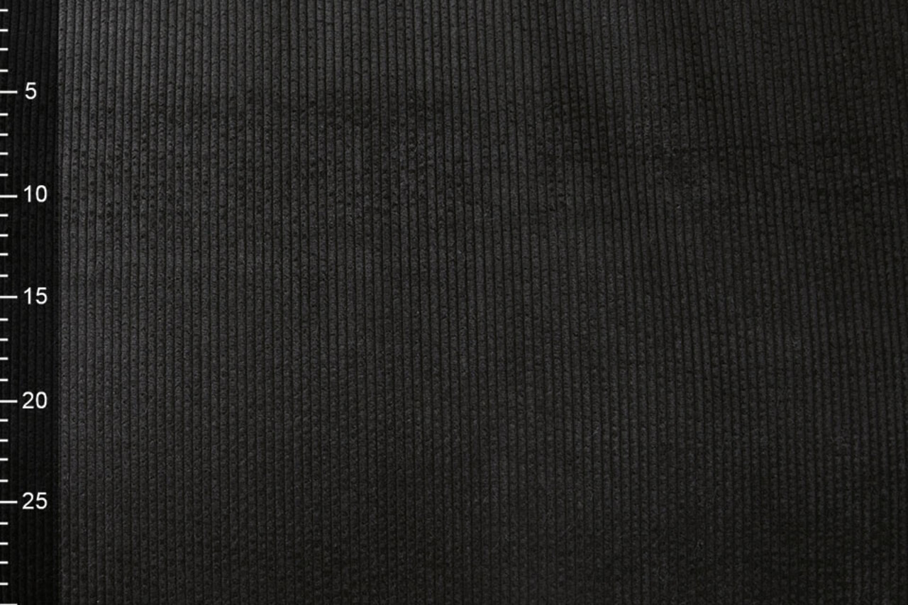 Harige Ribstof Bont Zwart Harige Ribstof Bont Zwart